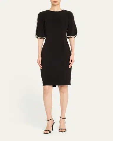 Rickie Freeman for Teri Jon Pearl Trimmed Sheath Dress | Thumbnail 8 Rickie Freeman for Teri Jon Pearl Trimmed Sheath Dress | Thumbnail 8