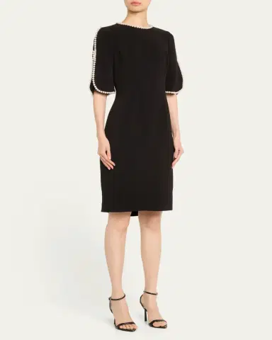 Rickie Freeman for Teri Jon Pearl Trimmed Sheath Dress | Thumbnail 10 Rickie Freeman for Teri Jon Pearl Trimmed Sheath Dress | Thumbnail 10