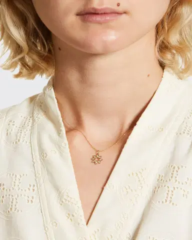 Sydney Evan 14k Diamond Marquise Flower Necklace | Thumbnail 2 Sydney Evan 14k Diamond Marquise Flower Necklace | Thumbnail 2