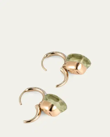 Pomellato Nudo Prasiolite Drop Earrings with Diamonds | Thumbnail 4 Pomellato Nudo Prasiolite Drop Earrings with Diamonds | Thumbnail 4