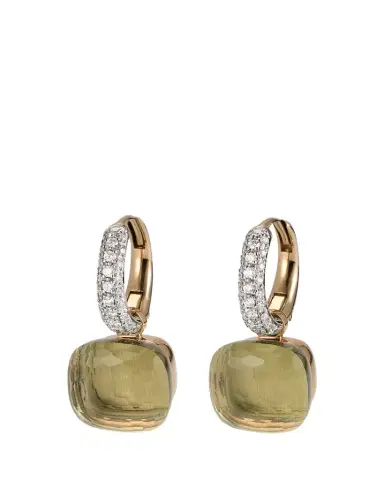 Pomellato Nudo Prasiolite Drop Earrings with Diamonds | Thumbnail 1 Pomellato Nudo Prasiolite Drop Earrings with Diamonds | Thumbnail 1