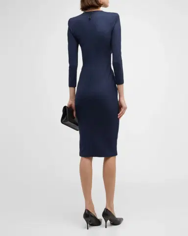 Giorgio Armani Tab Front Jersey Dress | Thumbnail 5 Giorgio Armani Tab Front Jersey Dress | Thumbnail 5