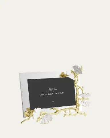 Michael Aram Butterfly Ginkgo White and Gold Frame, 4" x 6" | Thumbnail 3 Michael Aram Butterfly Ginkgo White and Gold Frame, 4" x 6" | Thumbnail 3
