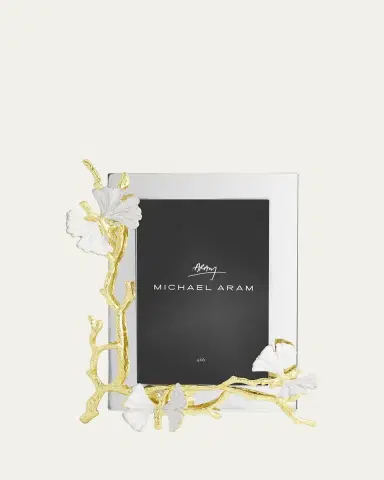 Michael Aram Butterfly Ginkgo White and Gold Frame, 4" x 6" | Thumbnail 4 Michael Aram Butterfly Ginkgo White and Gold Frame, 4" x 6" | Thumbnail 4