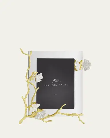 Michael Aram Butterfly Ginkgo White and Gold Frame, 5" x 7" | Thumbnail 4 Michael Aram Butterfly Ginkgo White and Gold Frame, 5" x 7" | Thumbnail 4