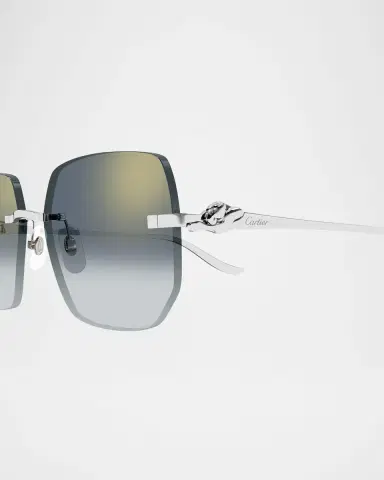Cartier Rimless Metal Butterfly Sunglasses | Thumbnail 2 Cartier Rimless Metal Butterfly Sunglasses | Thumbnail 2
