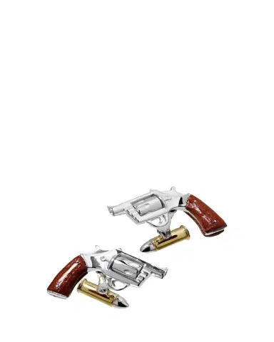 Jan Leslie Men's Gun and Bullet Cufflinks | Thumbnail 1 Jan Leslie Men's Gun and Bullet Cufflinks | Thumbnail 1