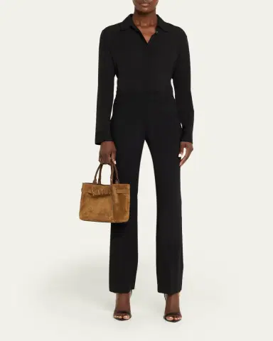 Tom Ford Audrey Small Belted Tote Bag in Suede | Thumbnail 5 Tom Ford Audrey Small Belted Tote Bag in Suede | Thumbnail 5