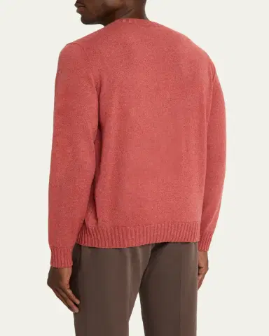 Fioroni Men's Duvet Cashmere Crewneck Sweater | Thumbnail 3 Fioroni Men's Duvet Cashmere Crewneck Sweater | Thumbnail 3