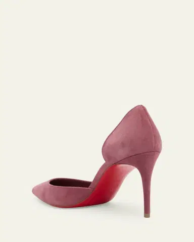 Christian Louboutin 85mm Iriza Suede Half-d'Orsay Pumps | Thumbnail 2 Christian Louboutin 85mm Iriza Suede Half-d'Orsay Pumps | Thumbnail 2
