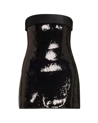 Sergio Hudson Strapless Sequined Mini Dress | Thumbnail 1 Sergio Hudson Strapless Sequined Mini Dress | Thumbnail 1