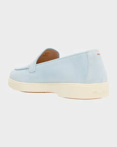 Santoni Suede Loafers | Thumbnail 8 Santoni Suede Loafers | Thumbnail 8