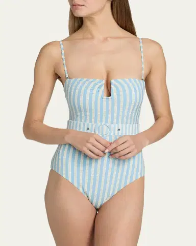 Simkhai Noa Bandeau One-Piece Swimsuit | Thumbnail 4 Simkhai Noa Bandeau One-Piece Swimsuit | Thumbnail 4