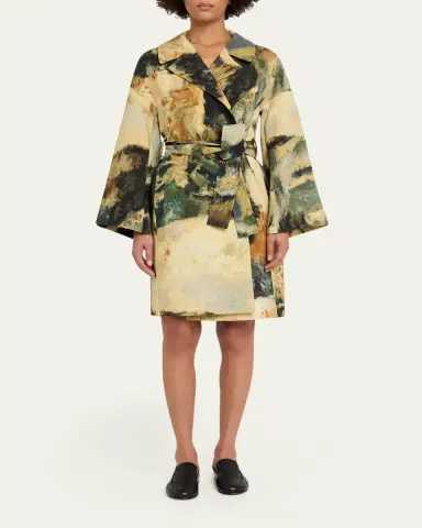 Libertine Modernist Lands Silk Vienna Wrap Coat | Thumbnail 2 Libertine Modernist Lands Silk Vienna Wrap Coat | Thumbnail 2