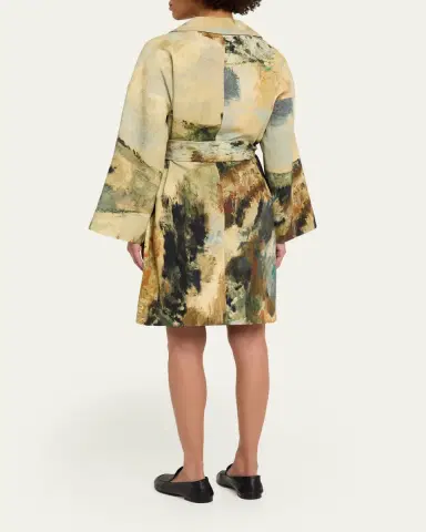 Libertine Modernist Lands Silk Vienna Wrap Coat | Thumbnail 3 Libertine Modernist Lands Silk Vienna Wrap Coat | Thumbnail 3