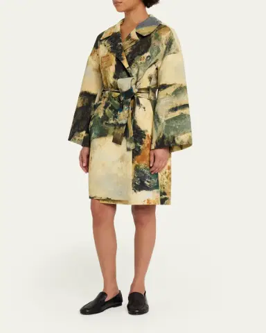 Libertine Modernist Lands Silk Vienna Wrap Coat | Thumbnail 4 Libertine Modernist Lands Silk Vienna Wrap Coat | Thumbnail 4