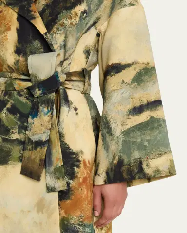 Libertine Modernist Lands Silk Vienna Wrap Coat | Thumbnail 5 Libertine Modernist Lands Silk Vienna Wrap Coat | Thumbnail 5