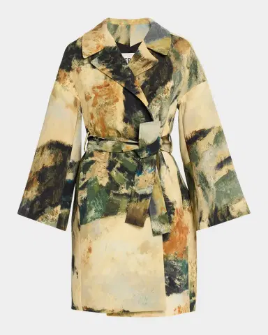 Libertine Modernist Lands Silk Vienna Wrap Coat | Thumbnail 6 Libertine Modernist Lands Silk Vienna Wrap Coat | Thumbnail 6