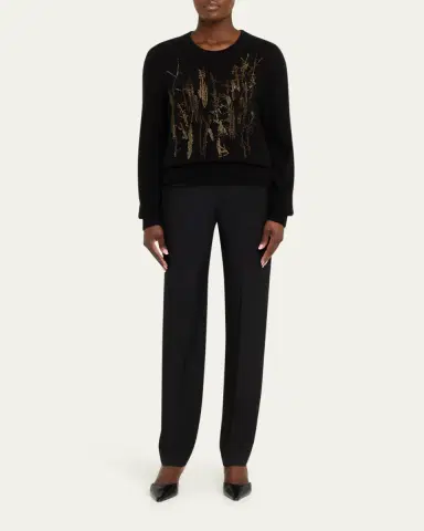 Libertine Crown Of Thorns Cashmere Crewneck Sweater | Thumbnail 2 Libertine Crown Of Thorns Cashmere Crewneck Sweater | Thumbnail 2