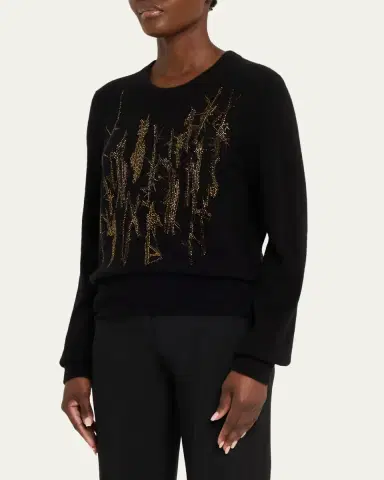 Libertine Crown Of Thorns Cashmere Crewneck Sweater | Thumbnail 4 Libertine Crown Of Thorns Cashmere Crewneck Sweater | Thumbnail 4
