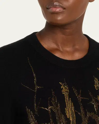Libertine Crown Of Thorns Cashmere Crewneck Sweater | Thumbnail 5 Libertine Crown Of Thorns Cashmere Crewneck Sweater | Thumbnail 5