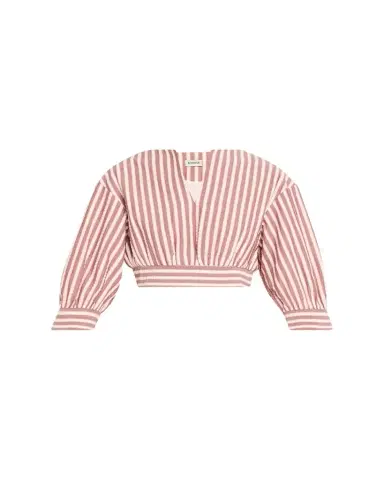 Simkhai Noralie Striped Seersucker Crop Top | Thumbnail 1 Simkhai Noralie Striped Seersucker Crop Top | Thumbnail 1