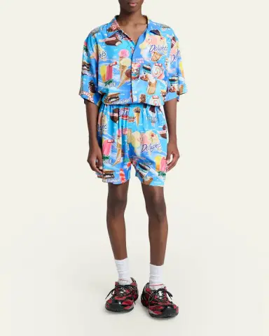 Balenciaga Men's Sweet Treat Pajama Shorts | Thumbnail 2 Balenciaga Men's Sweet Treat Pajama Shorts | Thumbnail 2