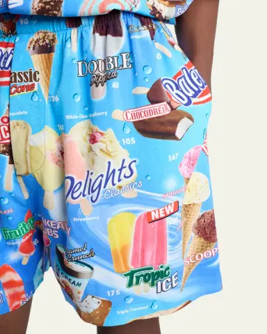 Balenciaga Men's Sweet Treat Pajama Shorts | Thumbnail 5 Balenciaga Men's Sweet Treat Pajama Shorts | Thumbnail 5