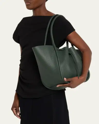 Proenza Schouler Large Ruched Pebbled Leather Tote Bag | Thumbnail 2 Proenza Schouler Large Ruched Pebbled Leather Tote Bag | Thumbnail 2