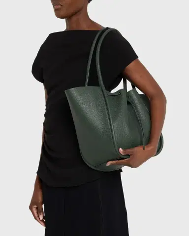 Proenza Schouler Large Ruched Pebbled Leather Tote Bag | Thumbnail 6 Proenza Schouler Large Ruched Pebbled Leather Tote Bag | Thumbnail 6