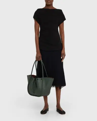 Proenza Schouler Large Ruched Pebbled Leather Tote Bag | Thumbnail 9 Proenza Schouler Large Ruched Pebbled Leather Tote Bag | Thumbnail 9