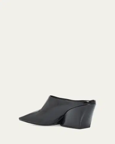Proenza Schouler Slant Leather Mules | Thumbnail 4 Proenza Schouler Slant Leather Mules | Thumbnail 4