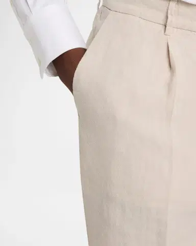 Brunello Cucinelli Men's Wool Straight-Leg Pleated Pants | Thumbnail 4 Brunello Cucinelli Men's Wool Straight-Leg Pleated Pants | Thumbnail 4