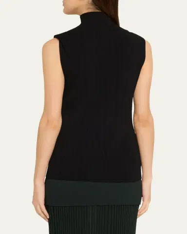 Proenza Schouler Federica Micro-Pleated Knit Turtleneck Top | Thumbnail 3 Proenza Schouler Federica Micro-Pleated Knit Turtleneck Top | Thumbnail 3