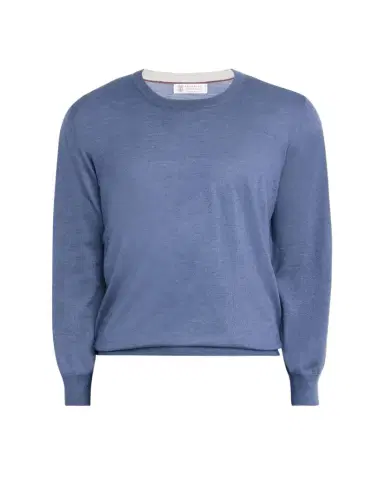 Brunello Cucinelli Men's Cashmere Knit Crewneck Sweater | Thumbnail 1 Brunello Cucinelli Men's Cashmere Knit Crewneck Sweater | Thumbnail 1