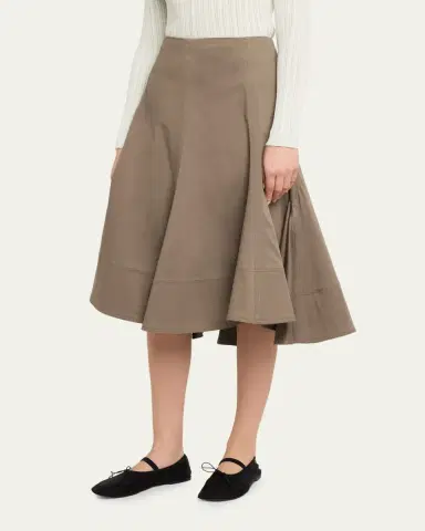 Proenza Schouler Janan Canvas Midi Skirt | Thumbnail 4 Proenza Schouler Janan Canvas Midi Skirt | Thumbnail 4