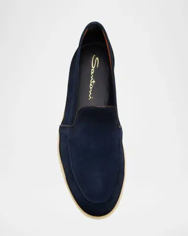 Santoni Suede Loafers | Thumbnail 4 Santoni Suede Loafers | Thumbnail 4