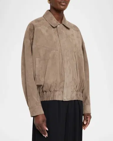 Arma Frederica Suede Bomber Jacket | Thumbnail 8 Arma Frederica Suede Bomber Jacket | Thumbnail 8