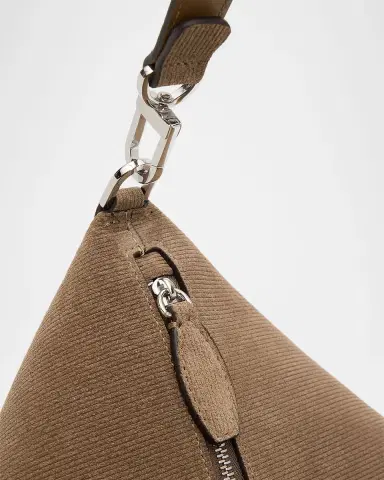 Toteme Medium Bevel Corduroy-Effect Suede Shoulder Bag | Thumbnail 10 Toteme Medium Bevel Corduroy-Effect Suede Shoulder Bag | Thumbnail 10