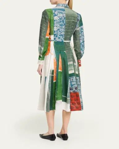Jason Wu Collection x Robert Rauschenberg Sandwashed Silk Midi Shirtdress | Thumbnail 3 Jason Wu Collection x Robert Rauschenberg Sandwashed Silk Midi Shirtdress | Thumbnail 3