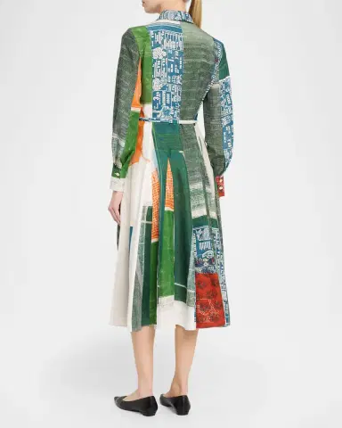 Jason Wu Collection x Robert Rauschenberg Sandwashed Silk Midi Shirtdress | Thumbnail 7 Jason Wu Collection x Robert Rauschenberg Sandwashed Silk Midi Shirtdress | Thumbnail 7
