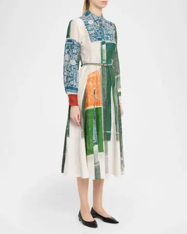 Jason Wu Collection x Robert Rauschenberg Sandwashed Silk Midi Shirtdress | Thumbnail 8 Jason Wu Collection x Robert Rauschenberg Sandwashed Silk Midi Shirtdress | Thumbnail 8