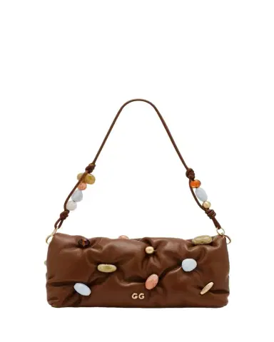 Cult Gaia Amalia Acrylic Bead-Embellished Leather Clutch Bag | Thumbnail 1 Cult Gaia Amalia Acrylic Bead-Embellished Leather Clutch Bag | Thumbnail 1