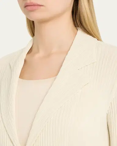 Issey Miyake Hatching Plisse Knit Single-Breasted Jacket | Thumbnail 5 Issey Miyake Hatching Plisse Knit Single-Breasted Jacket | Thumbnail 5