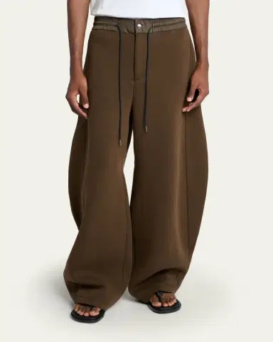 sacai Men's Sponge Barrel-Leg Sweatpants | Thumbnail 4 sacai Men's Sponge Barrel-Leg Sweatpants | Thumbnail 4