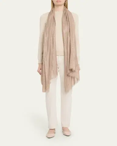 Brunello Cucinelli Sparkling Cashmere & Silk Scarf | Thumbnail 2 Brunello Cucinelli Sparkling Cashmere & Silk Scarf | Thumbnail 2