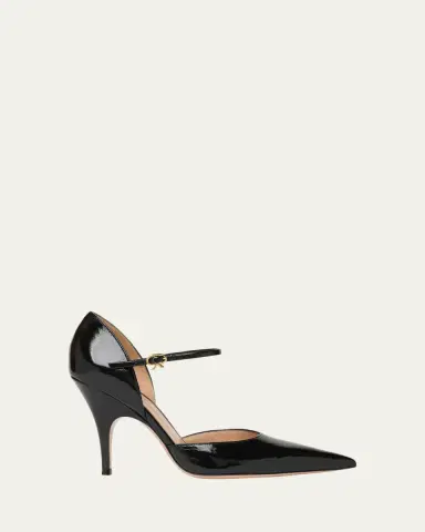 Gianvito Rossi 95mm Sofia Patent Leather d'Orsay Pumps | Thumbnail 4 Gianvito Rossi 95mm Sofia Patent Leather d'Orsay Pumps | Thumbnail 4