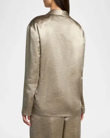 Giorgio Armani Silk Double-Breasted Blazer Jacket | Thumbnail 7 Giorgio Armani Silk Double-Breasted Blazer Jacket | Thumbnail 7