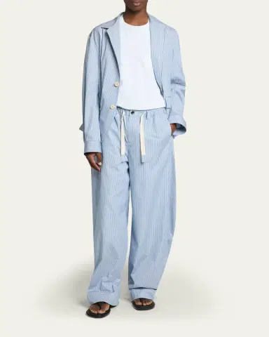 SACAI Men's Striped Drawstring Pants | Thumbnail 2 SACAI Men's Striped Drawstring Pants | Thumbnail 2