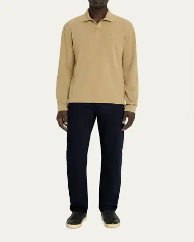 Stone Island Men's Cotton Denim Straight Leg Five-Pocket Pants | Thumbnail 2 Stone Island Men's Cotton Denim Straight Leg Five-Pocket Pants | Thumbnail 2
